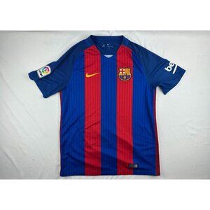 FC Barcelona Nike 2016 2017 Soccer Jersey Home Football 776850-481 Blue Mens M